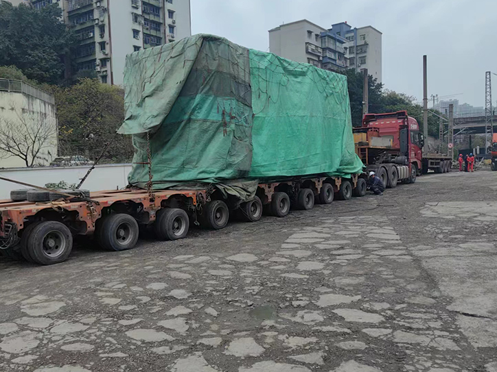 淄博整車物流15米平板貨車